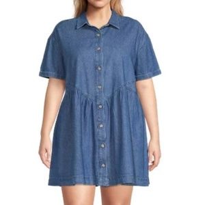 3x Denim Button Up Dress